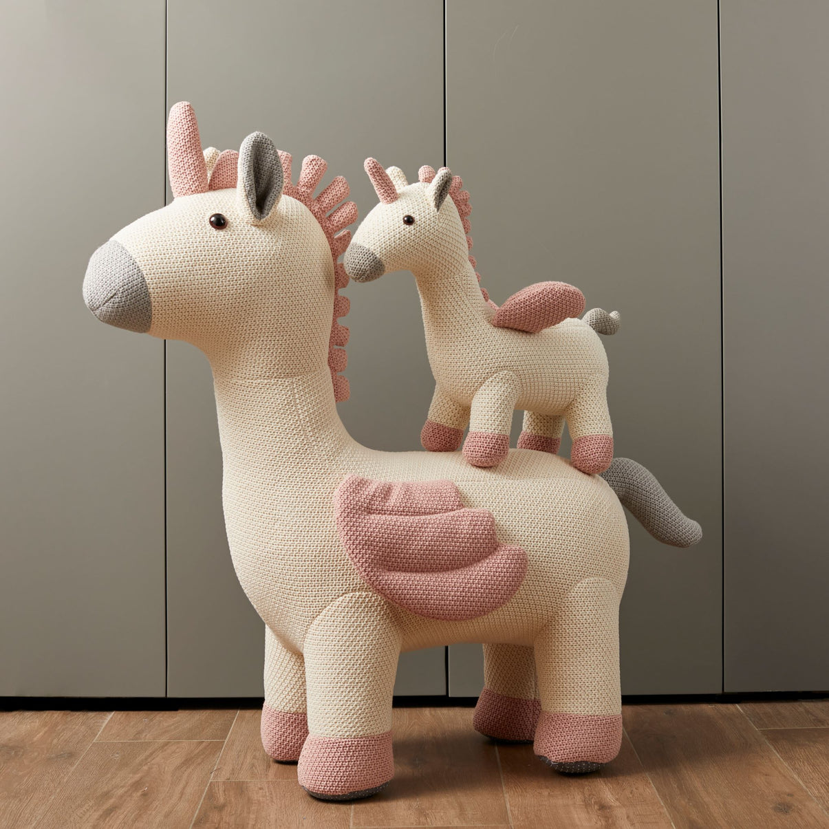 Magical Unicorn  Off White / Pink, Grey Details