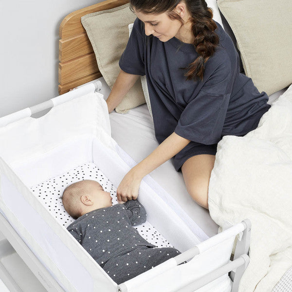 SnuzPod4 Bedside Crib - Haze Grey