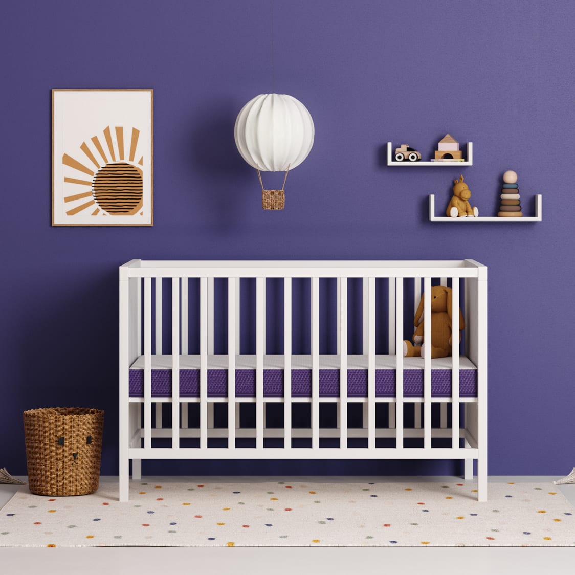 SnuzSurface Duo Dual Sided Cot Bed Mattress SnuzKot 68 x 117cm
