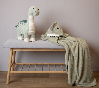 Mama DinoCuddle: Unique Crochet Collection Mint Green / Green, White