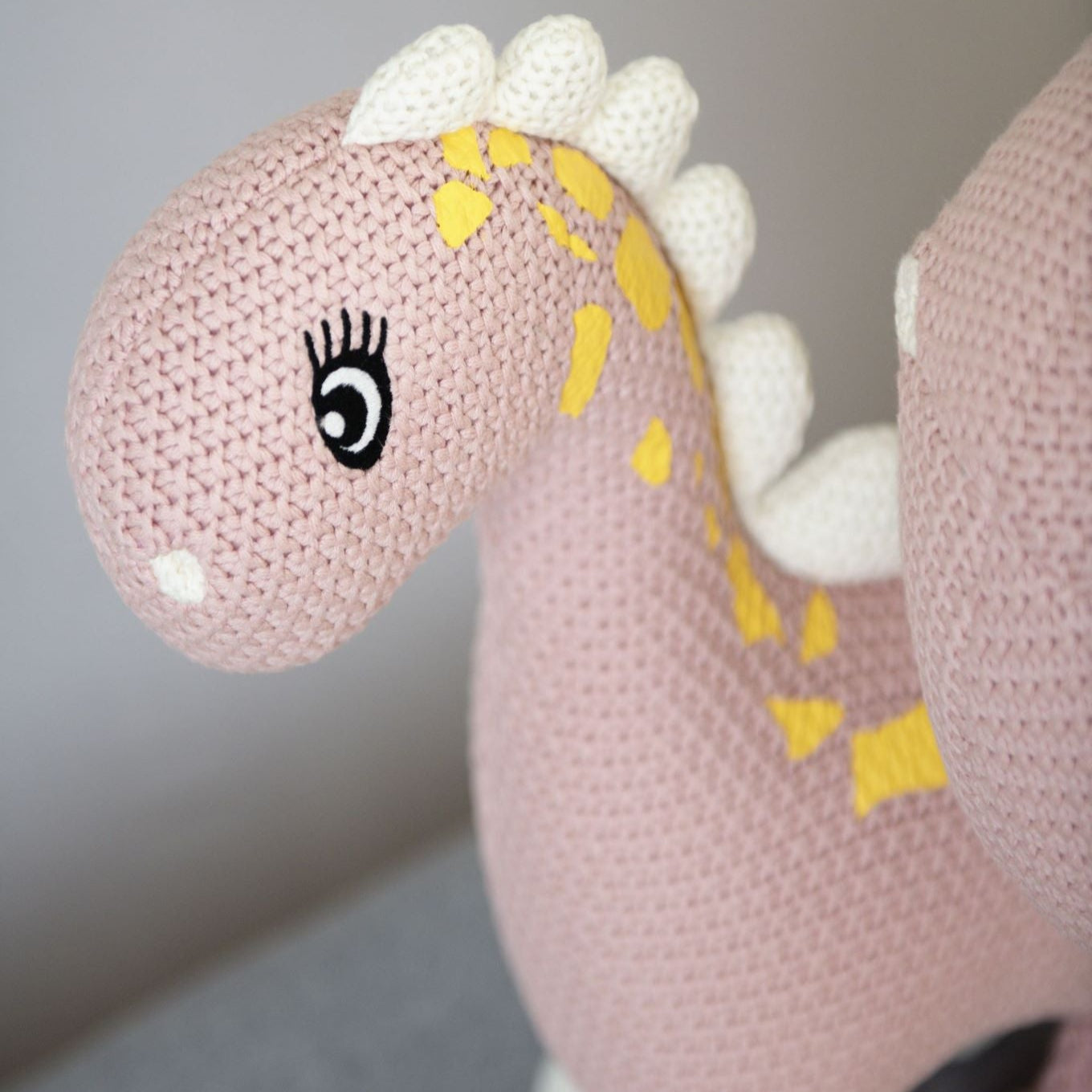 Pink Mama & Baby Dino: Unique Crochet Collection