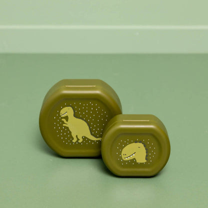 Snack box with clip - 2pcs - Mr. Dino