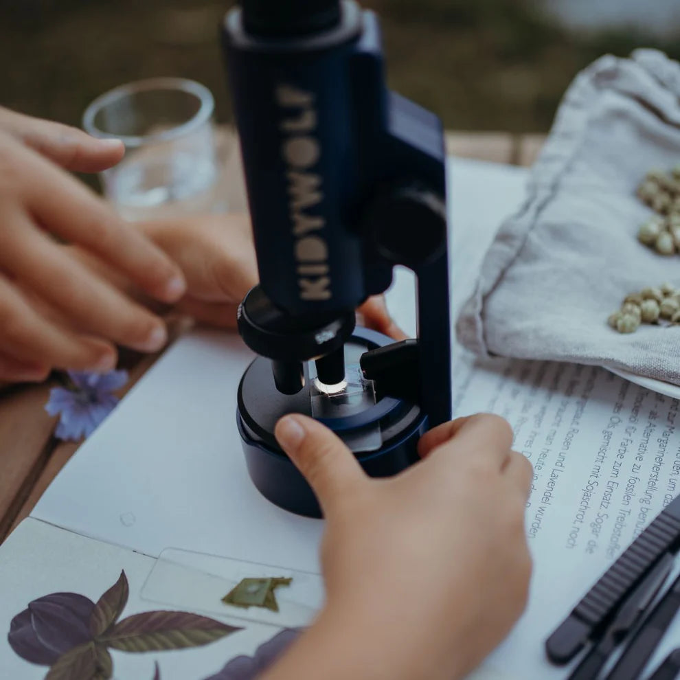Kidymicroscope - Portable Microscope - Blue