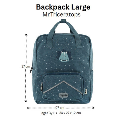 Backpack Large- Mr. Triceratops