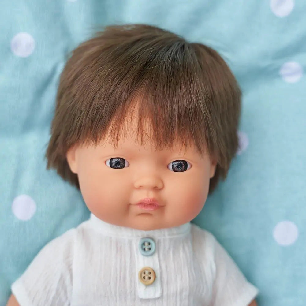 Miniland - Baby Doll Asian - Boy 38CM
