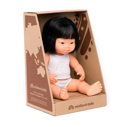 Baby doll asian girl with Down Syndrome 38cm