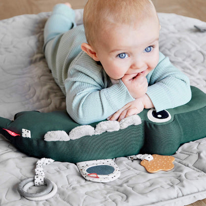 Done By Deer Tummy Time Activity Toy Croco Green