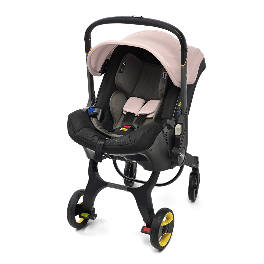 Doona+ Infant Car Seat - Blush Pink Free Sunshade Extension Black