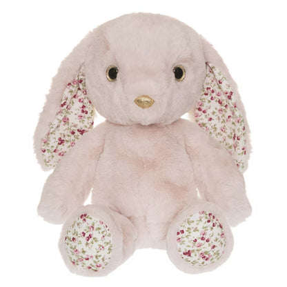 Flora Rabbit Stuffed Animal 35 cm - Pink Flower