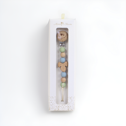 Autumn Pacifier Clip Blue