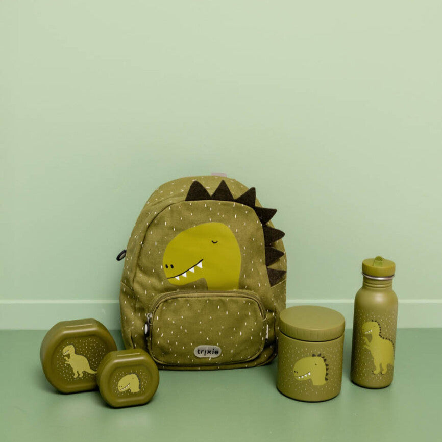 Snack box with clip - 2pcs - Mr. Dino