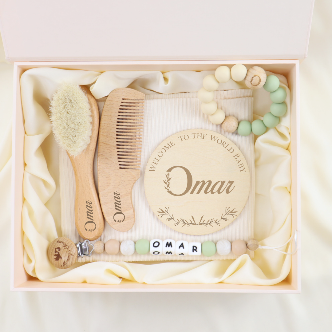 New Born Velvet Gift Box  Green