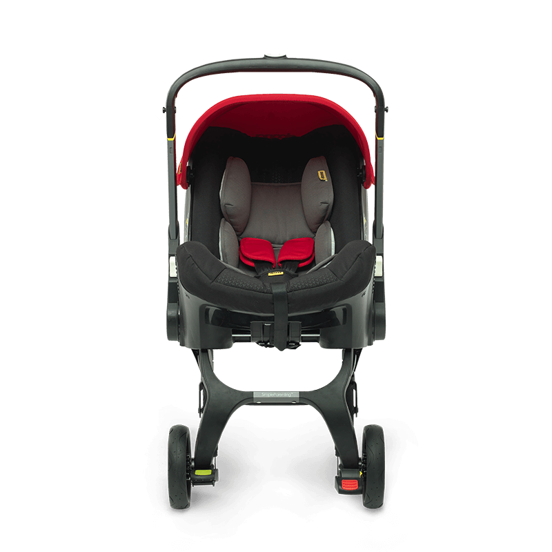 Doona+ Infant Car Seat - Flame Red Free Sunshade Extension Black