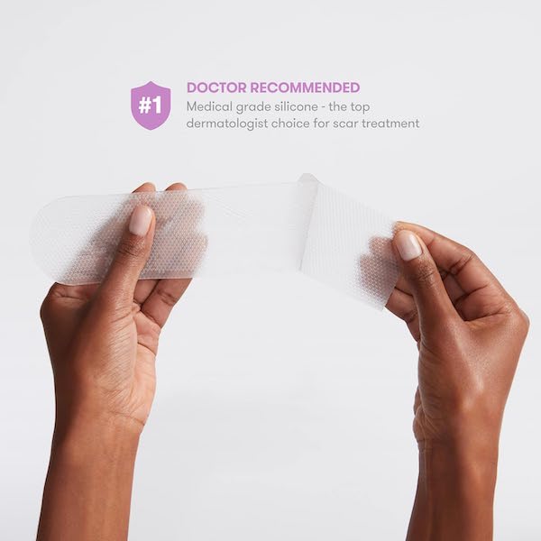 C-Section Silicone Scar Patches (Flexible, Transparent + Waterproof)