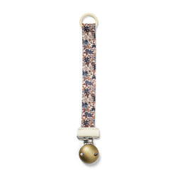 Pacifier Clip Wood - Blue Garden