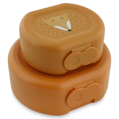 Snack box with clip - 2pcs - Mr. Fox