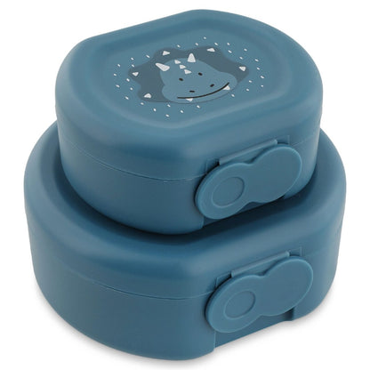 Snack box with clip - 2pcs - Mr. Triceratops