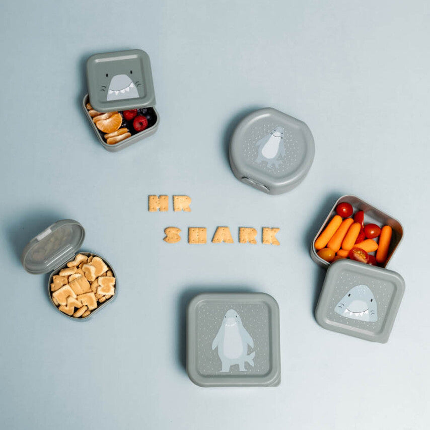 Snack box with clip - 2pcs - Mr. Shark