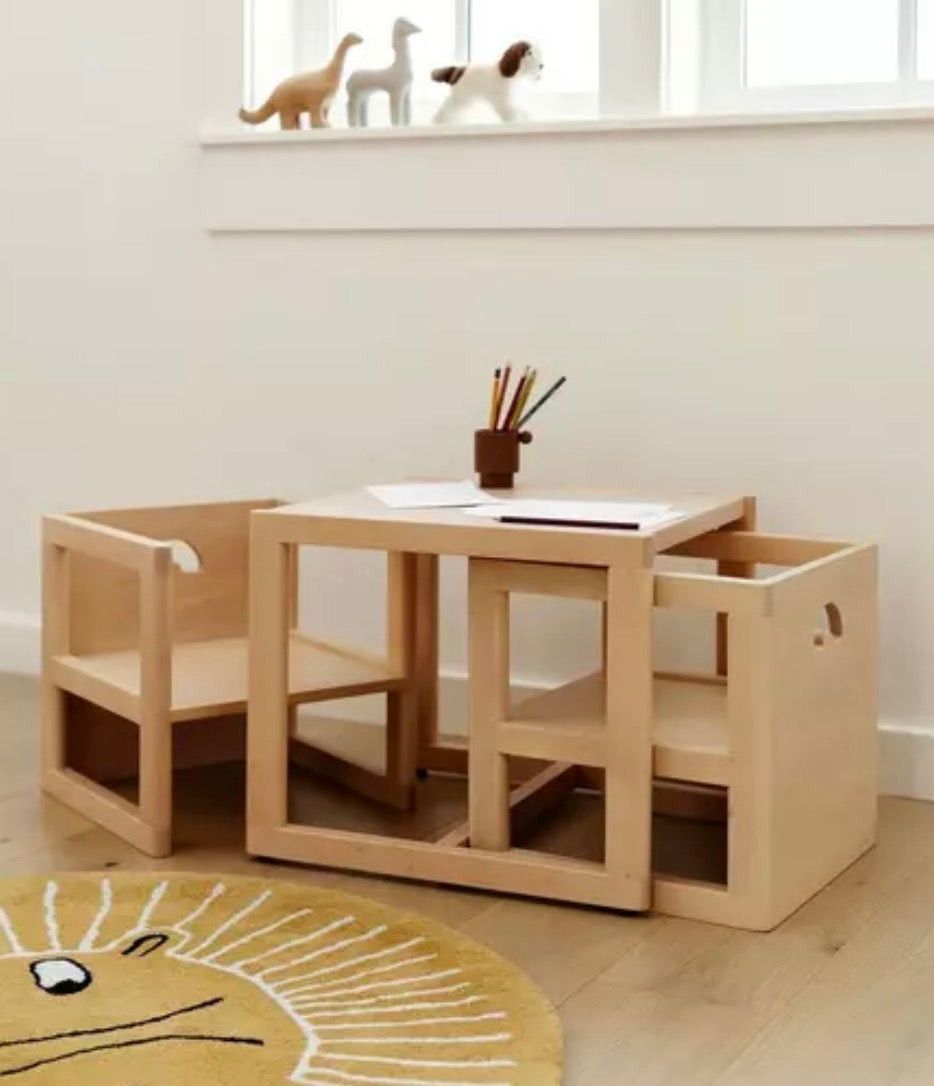 Reversible Chair - Set Of 2 + Table & 2 Chair - pre order / Available in any color (Copy)