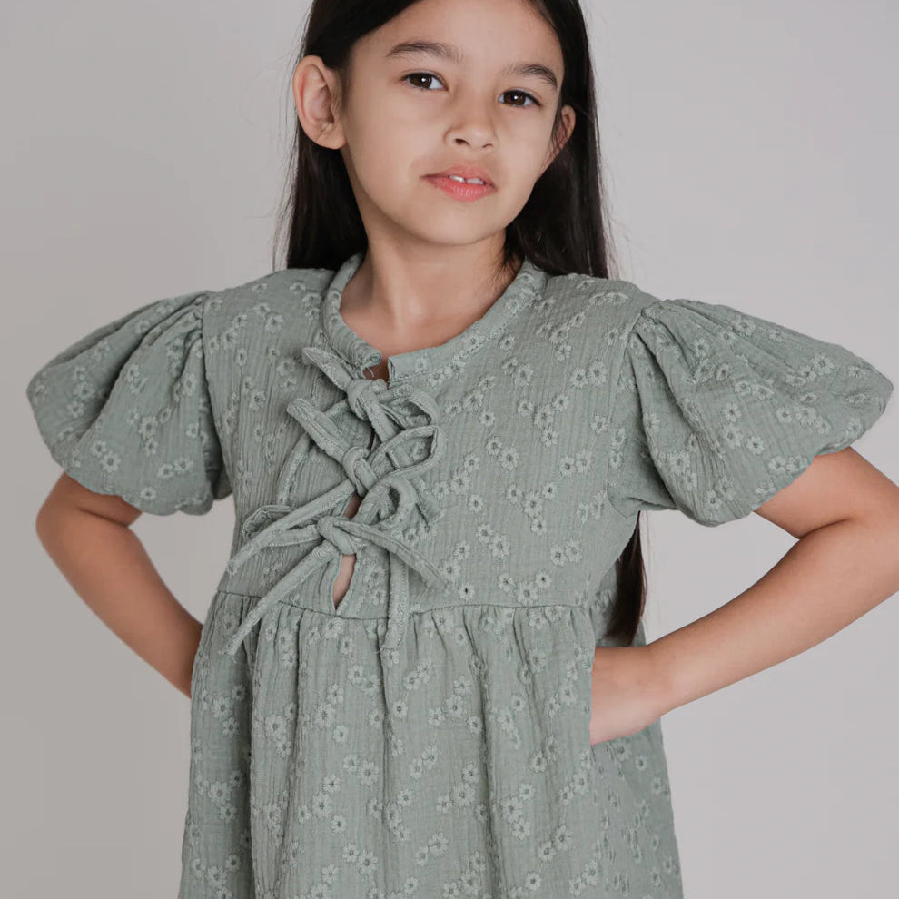 Chleo Embroidery Muslin Dress