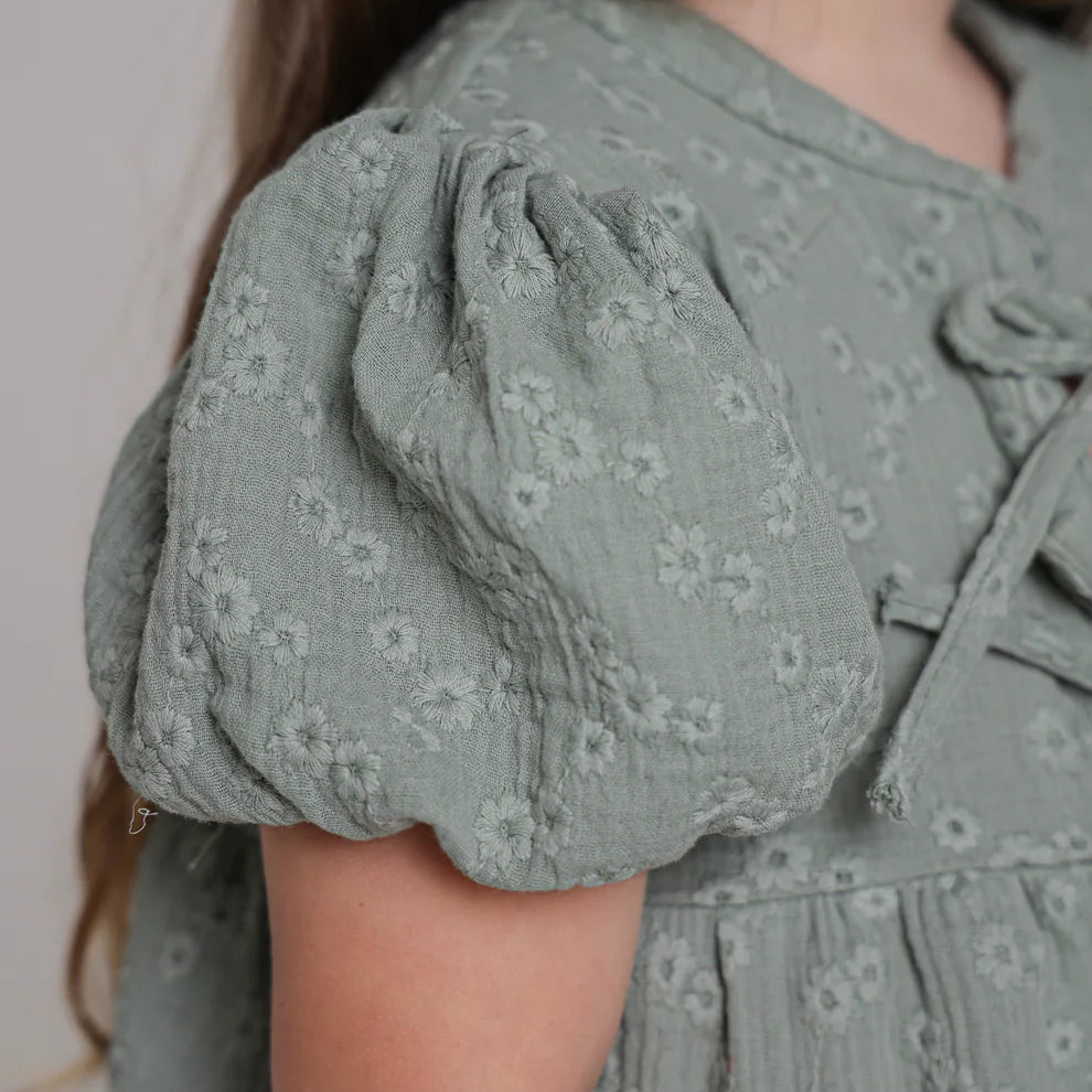 Chleo Embroidery Muslin Dress