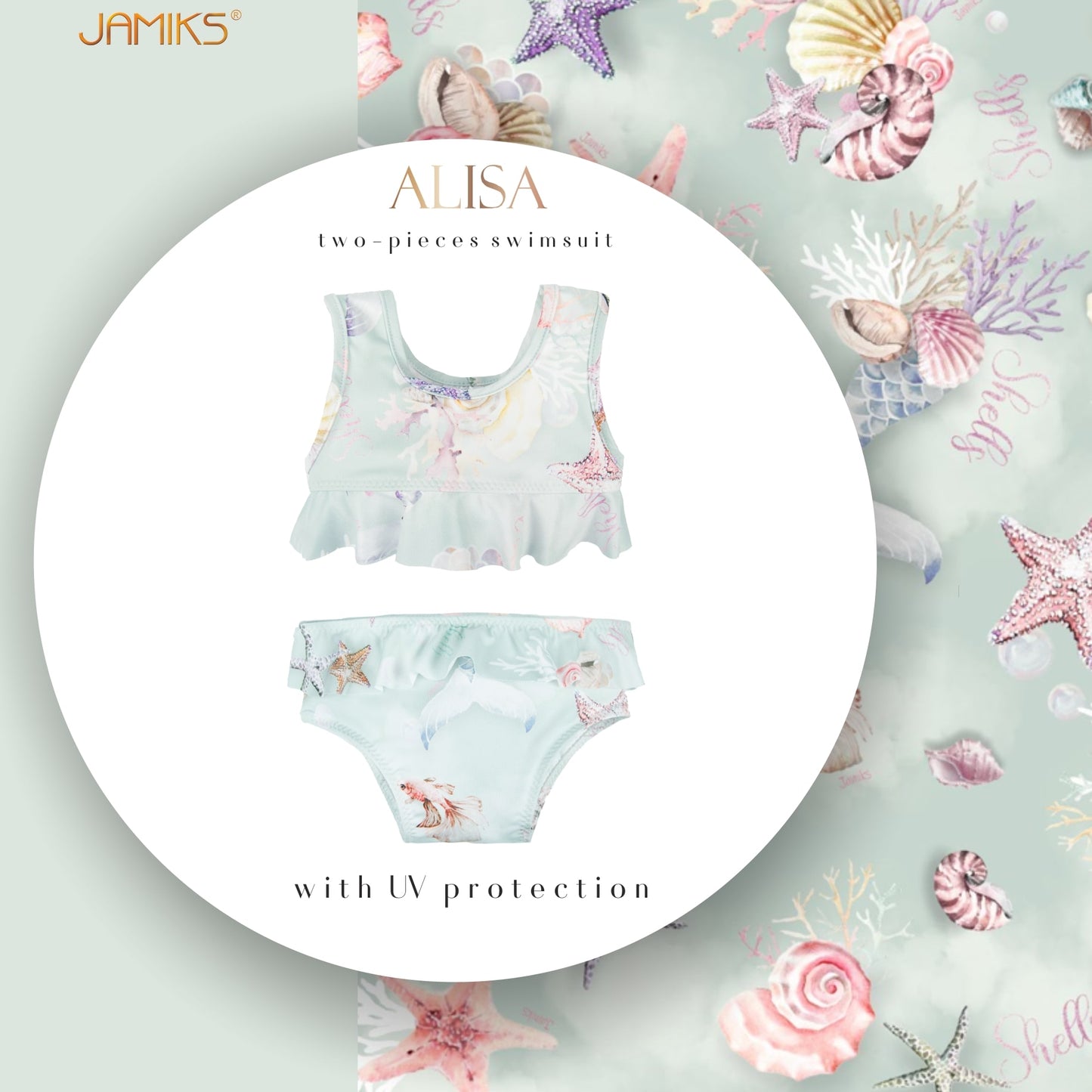 Alisa Two-Pieces Swimsuit - Mint