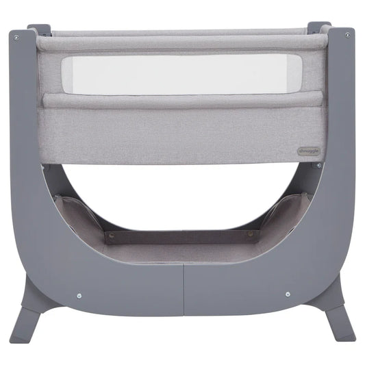 Shnuggle Air Lite Bedside Crib with Mattress - Grey