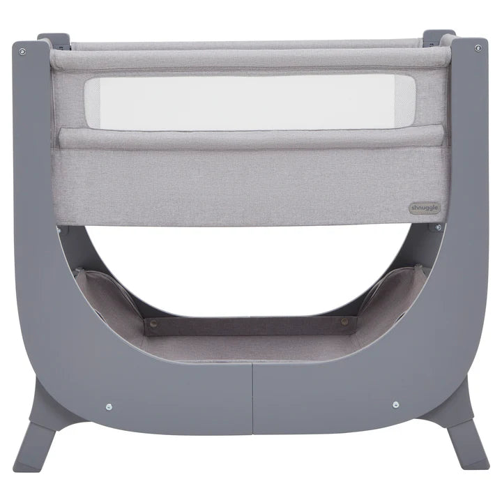 Shnuggle Air Lite Bedside Crib with Mattress - Grey