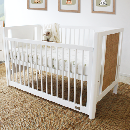 Aliya Cot - White/Natural