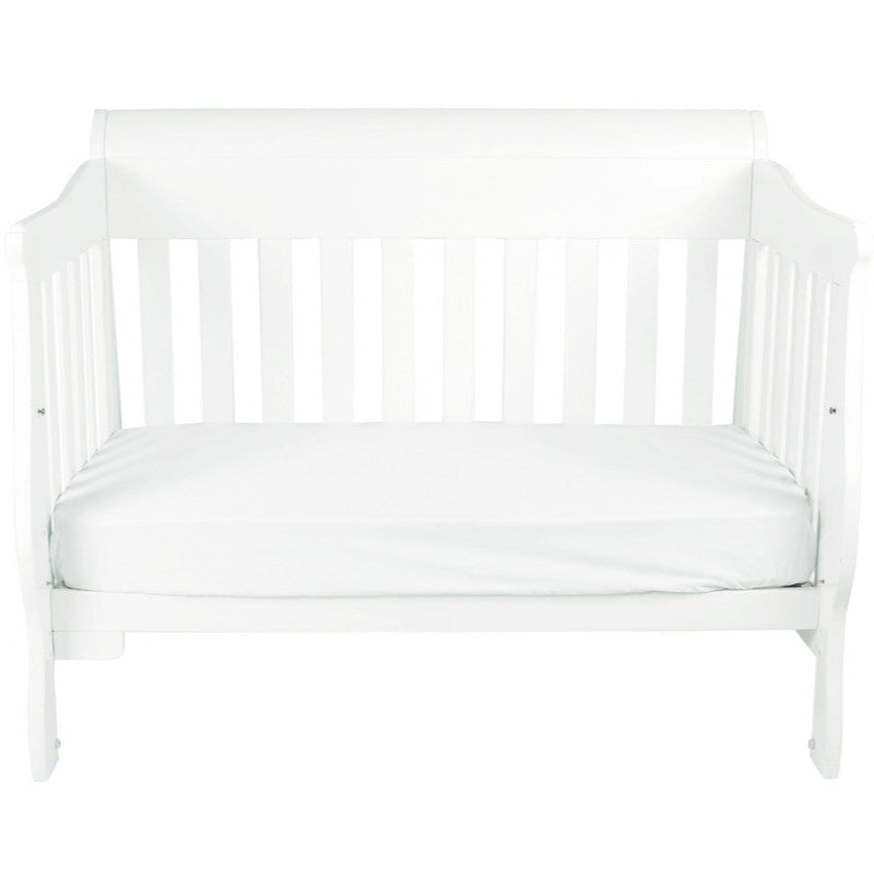 Amani Sleigh Cot - White