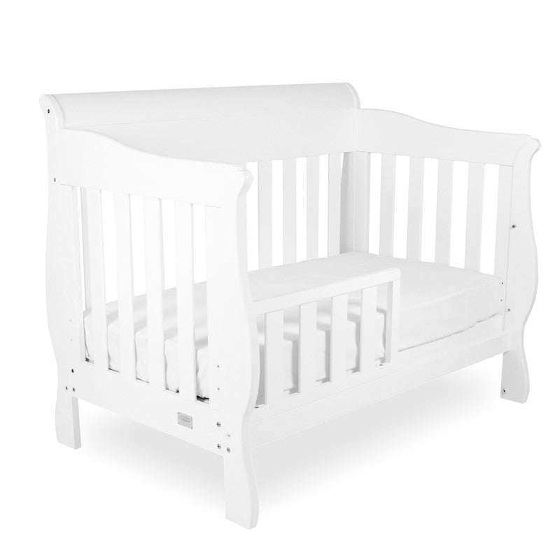 Amani Sleigh Cot - White