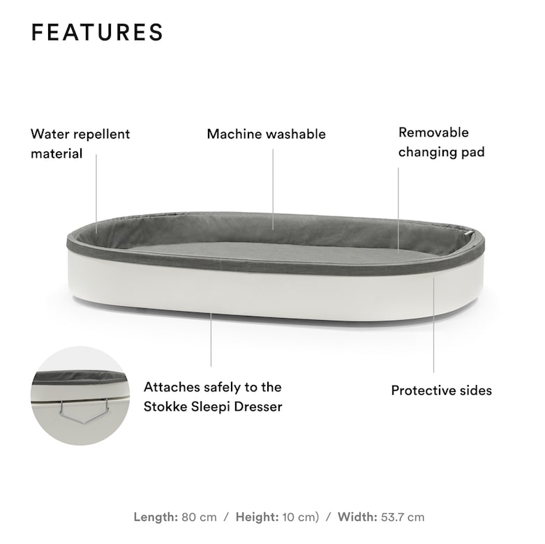 Stokke Sleepi Changer White – Elli Junior - Main Image