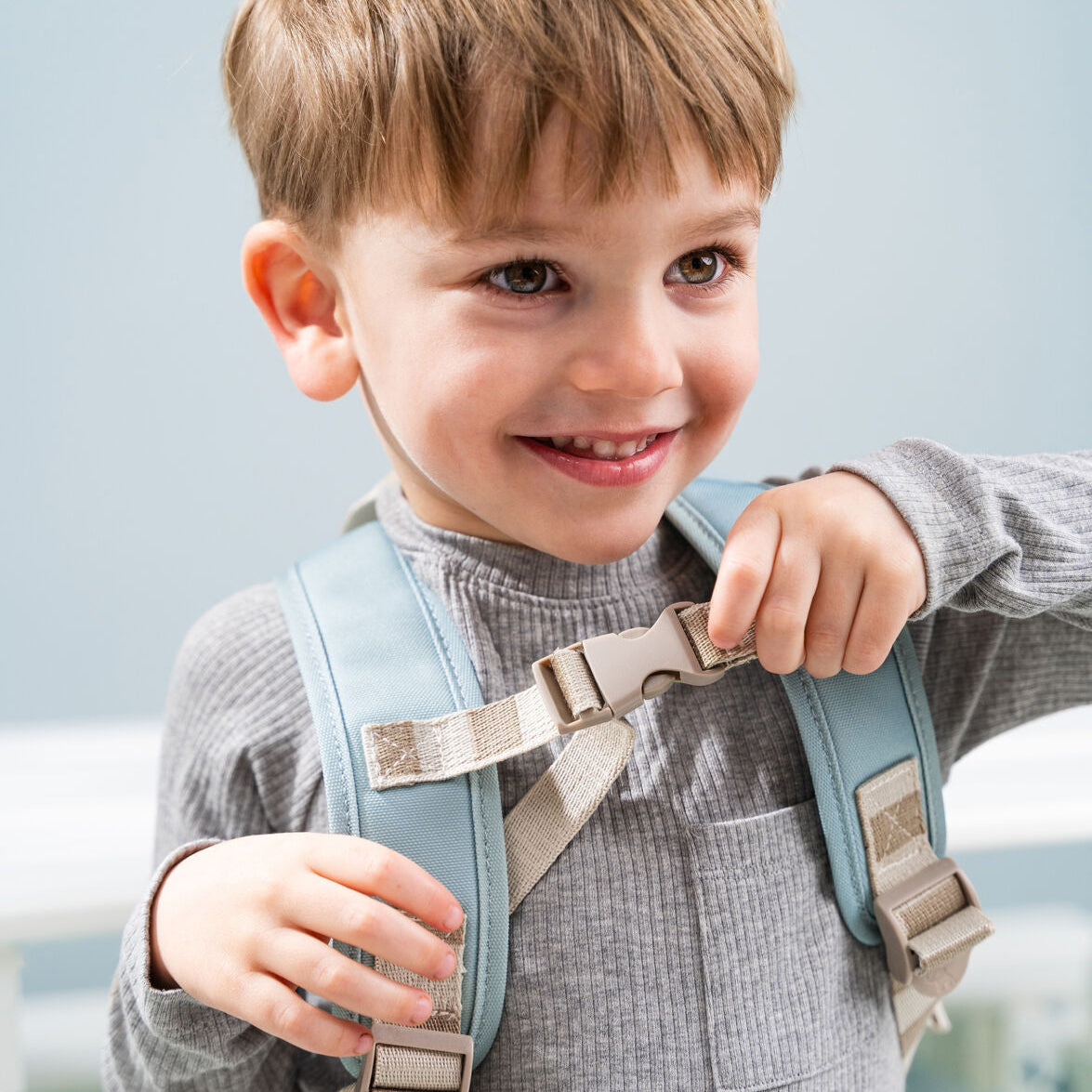 Kids Canvas Backpack Elphee Blue
