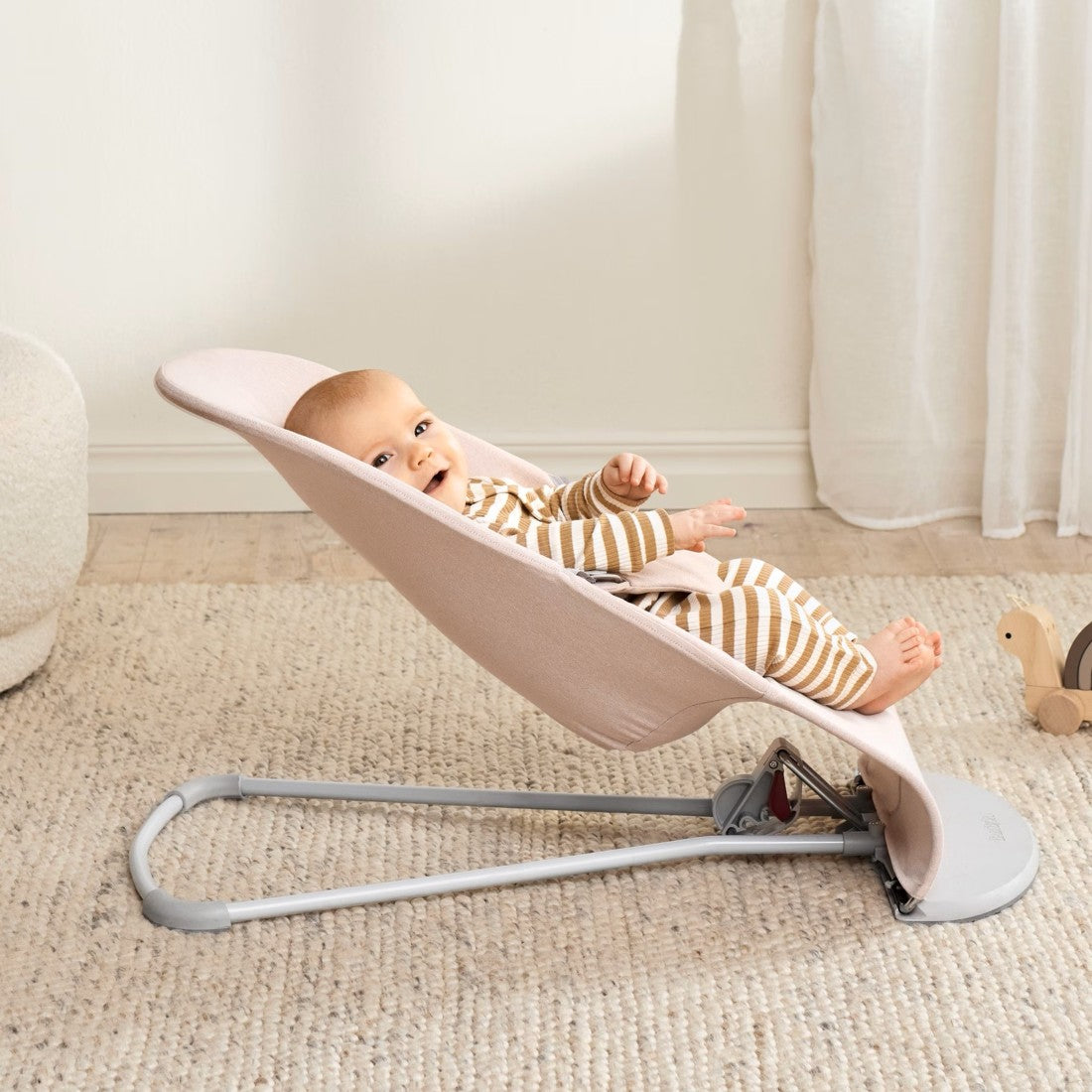 Bouncer Bliss, Woven, Light Pink mélange