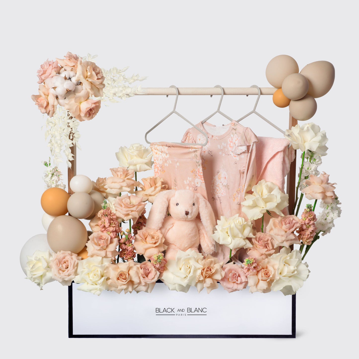 Baby Girl Wardrobe (Trousers, Bodysuit, Teddy & Hooded Towel)