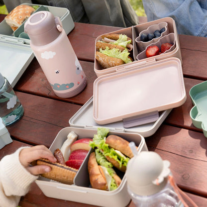 Lunch Box with Divider Tiny Farm Powder