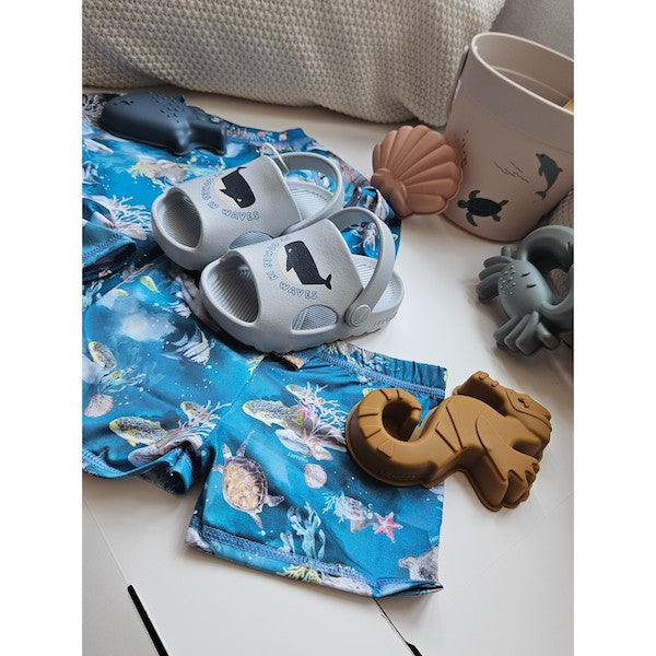 Cute Beach Bundle Set (swim pants/top/sandals) with Gift Box