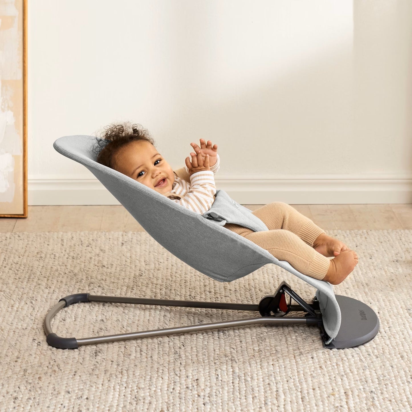 Bouncer Bliss, Woven, Light grey mélange
