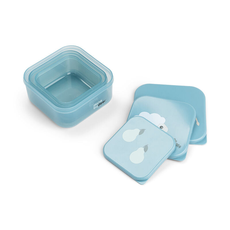 Snack Box Set 3 Pcs Tiny Farm Blue