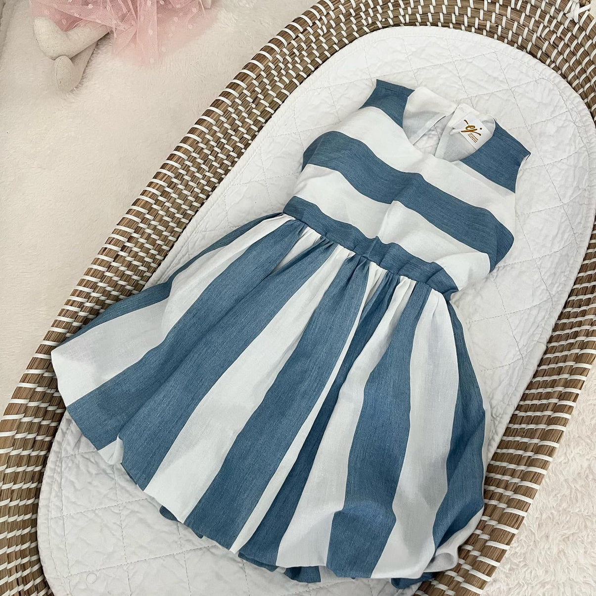 Nelly Dress Stripe Blue