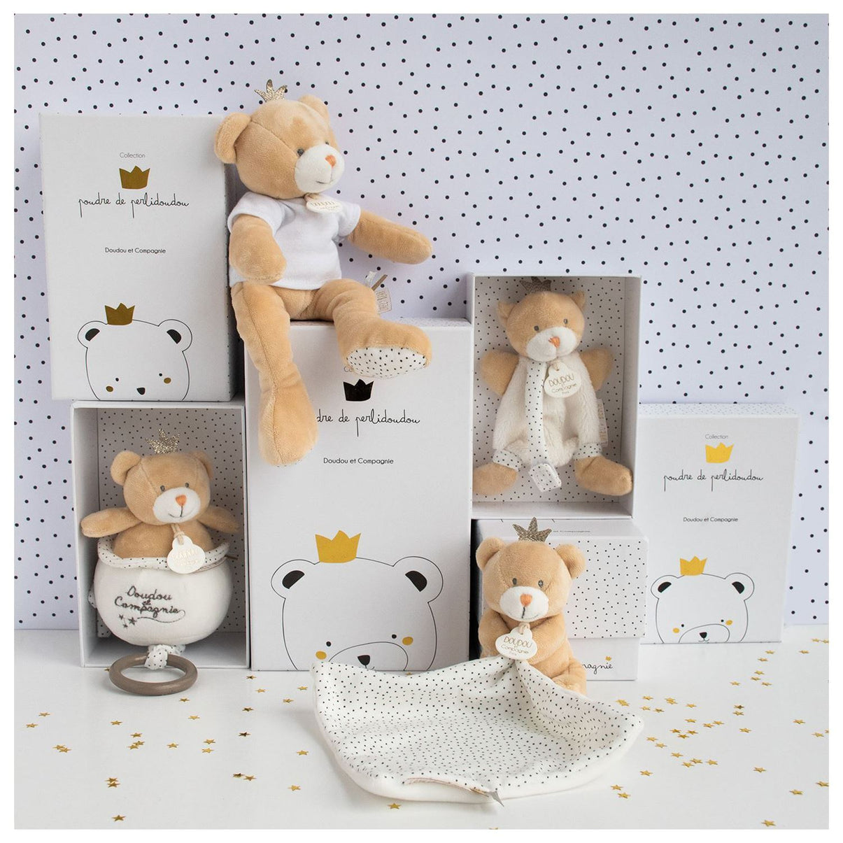Prince Bear Comforting Toy 10 Cm Beige