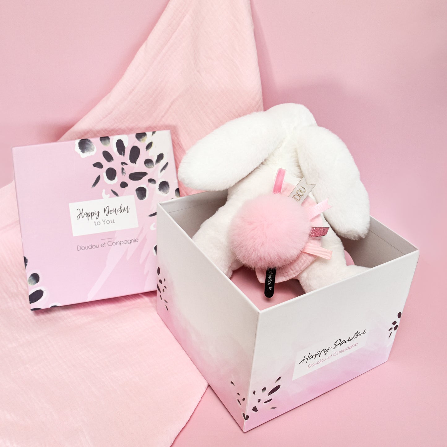 Happy Blush Bunny 25 Cm Pink