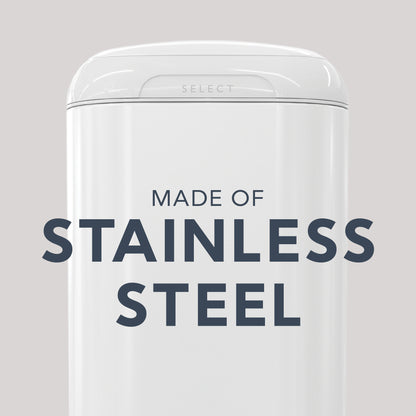 Diaper Genie Select Odor Lock Stainless Steel Pail White