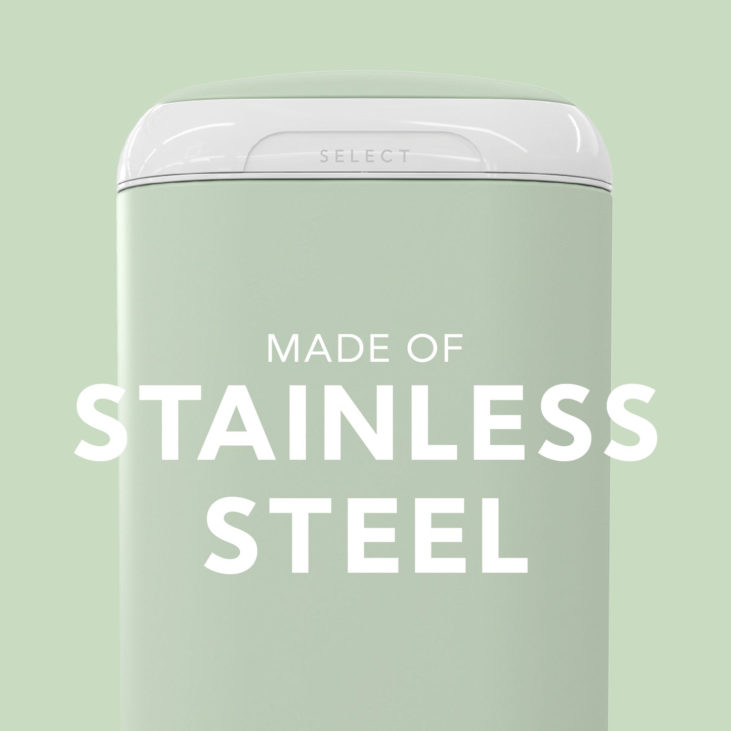 Diaper Genie Select Odor Lock Stainless Steel Pail Green