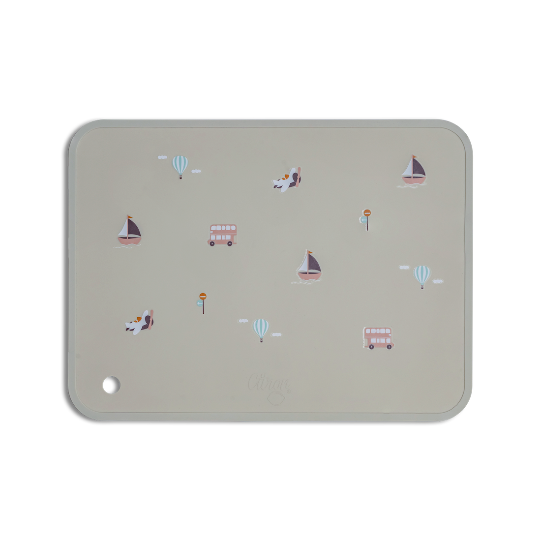 Silicone Placemat Rectangle Vehicles