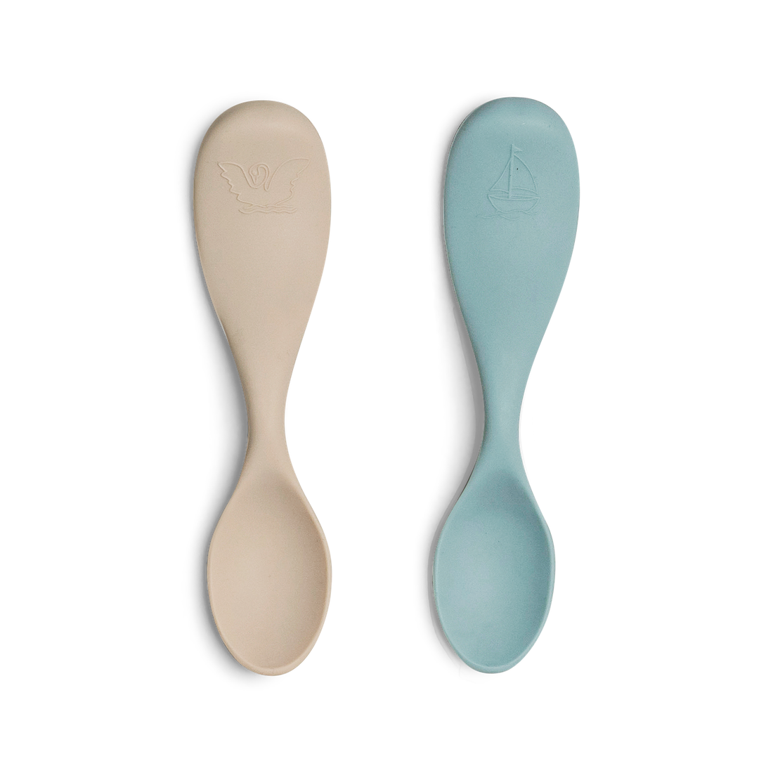 Silicone Feeding Spoon Set of 2 Short