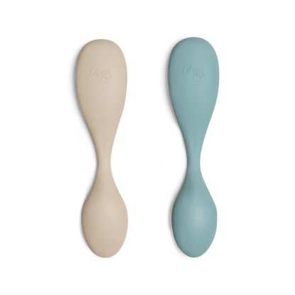 Silicone Feeding Spoon Set of 2 Short