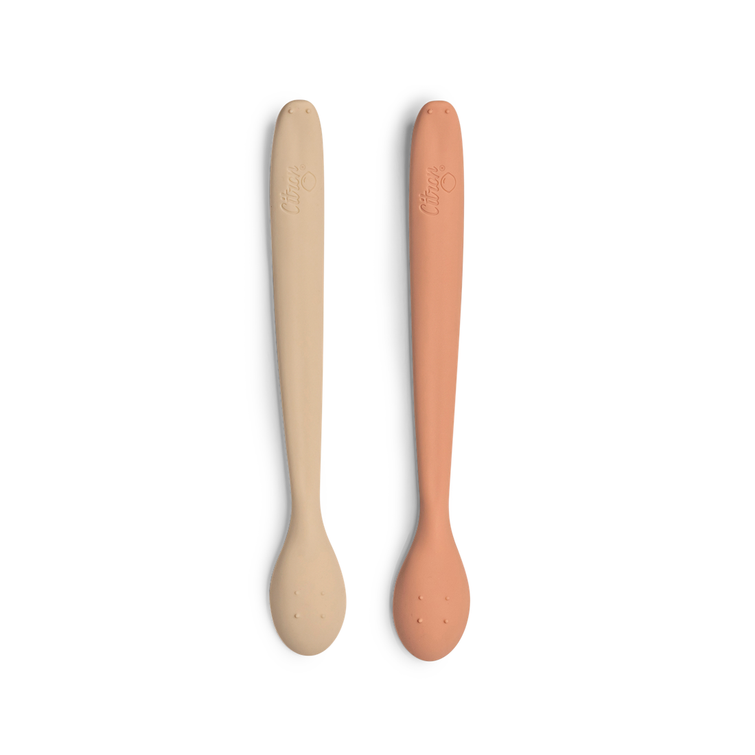 Silicone Feeding Spoon Long Set of 2 Ballerina