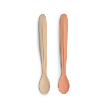 Silicone Feeding Spoon Long Set of 2 Ballerina