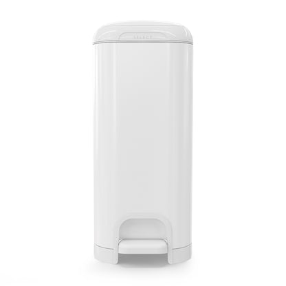 Diaper Genie Select Odor Lock Stainless Steel Pail White